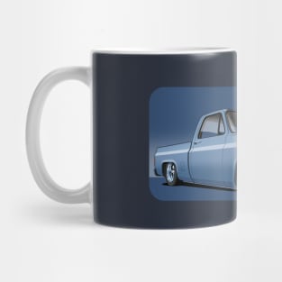 1980 Chevrolet C10 pickup in blue Mug
